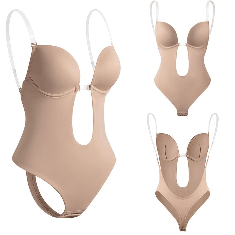Plunge Backless Body Shaper Bra