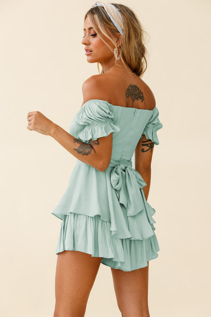 【SAVE 50% OFF】Fashionable sexy one-line collar casual dress