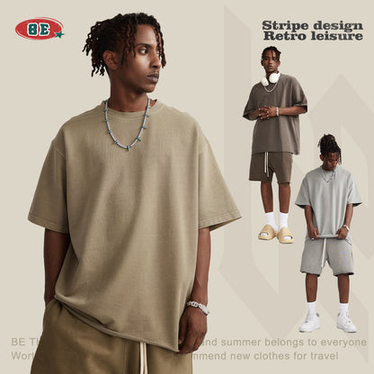 BE men's clothing |(🔥Hot Sale NOW- SAVE 50% OFF) 2023 spring and summer washed loose edge oversize short sleeves