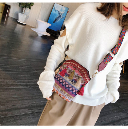 【50% off in the last 3 days of the promotion】2023 new diagonal one-shoulder all-match tassel bag