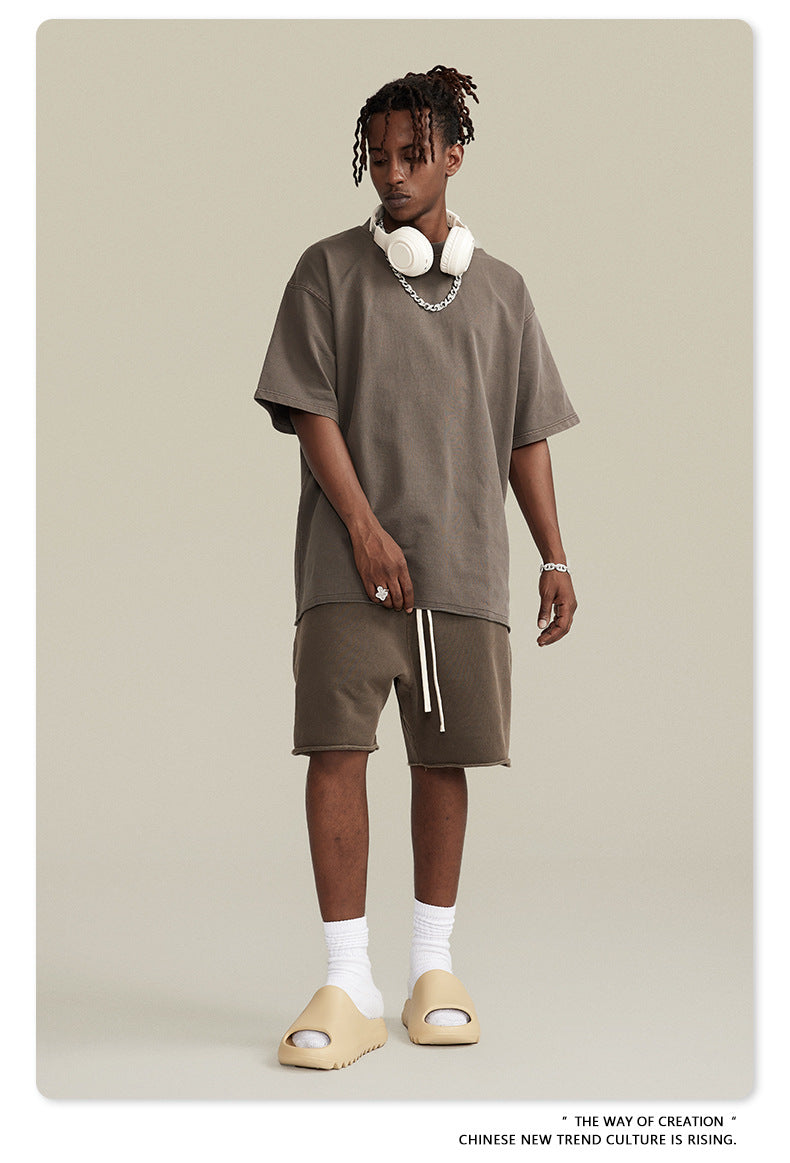 BE men's clothing |(🔥Hot Sale NOW- SAVE 50% OFF) 2023 spring and summer washed loose edge oversize short sleeves