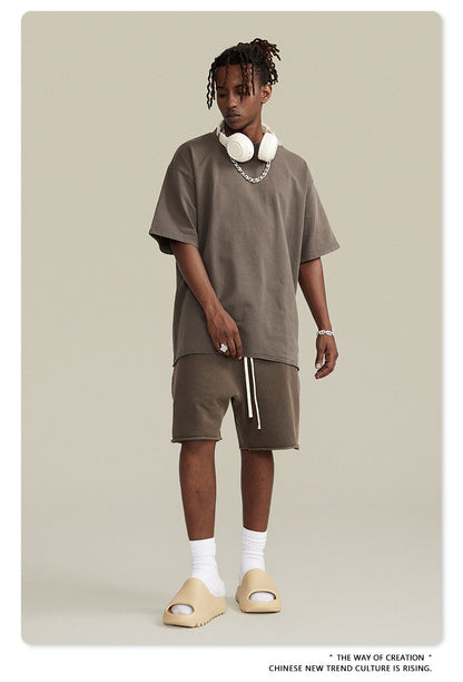 BE men's clothing |(🔥Hot Sale NOW- SAVE 50% OFF) 2023 spring and summer washed loose edge oversize short sleeves