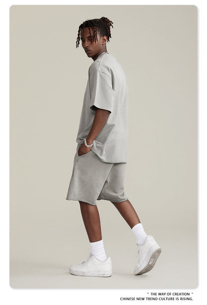 BE men's clothing |(🔥Hot Sale NOW- SAVE 50% OFF) 2023 spring and summer washed loose edge oversize short sleeves