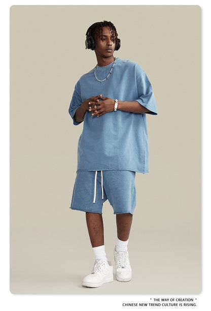 BE men's clothing |(🔥Hot Sale NOW- SAVE 50% OFF) 2023 spring and summer washed loose edge oversize short sleeves