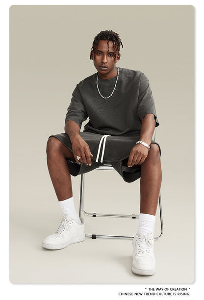 BE men's clothing |(🔥Hot Sale NOW- SAVE 50% OFF) 2023 spring and summer washed loose edge oversize short sleeves