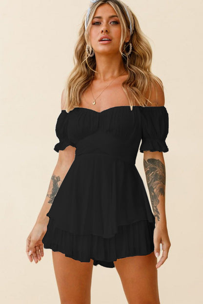 【SAVE 50% OFF】Fashionable sexy one-line collar casual dress