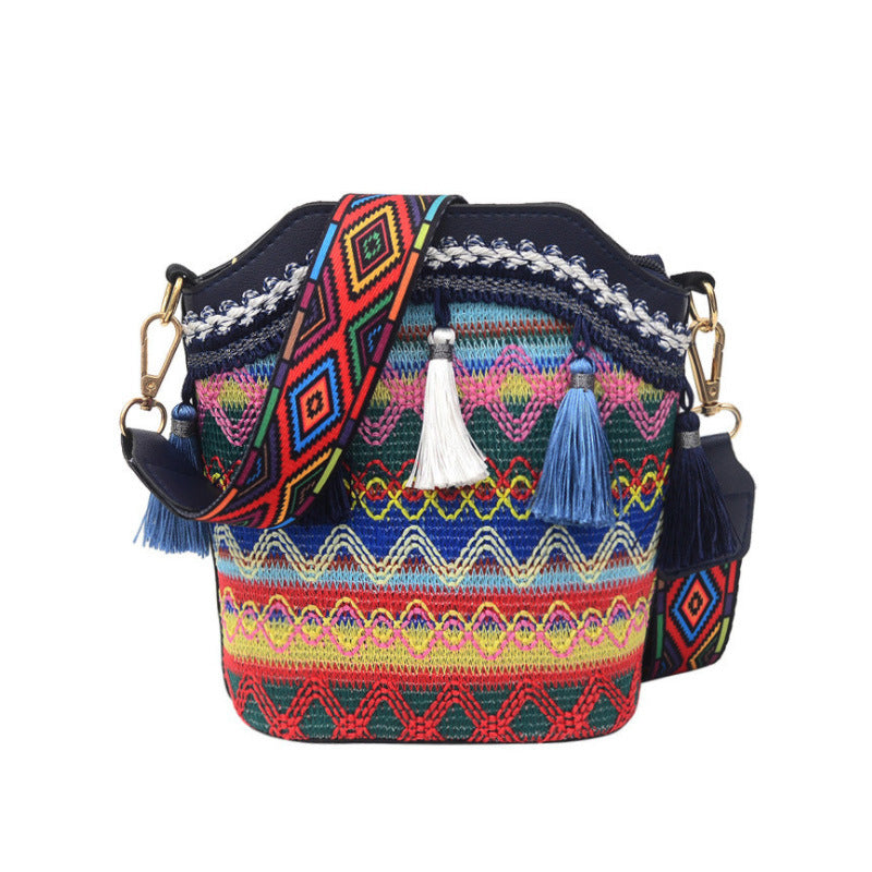 【50% off in the last 3 days of the promotion】2023 new diagonal one-shoulder all-match tassel bag