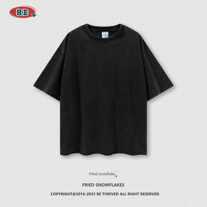 BE men's clothing |(🔥Hot Sale NOW- SAVE 50% OFF) 2023 spring and summer washed loose edge oversize short sleeves