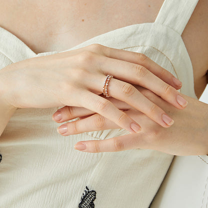 Niche design sense ring • two-piece set