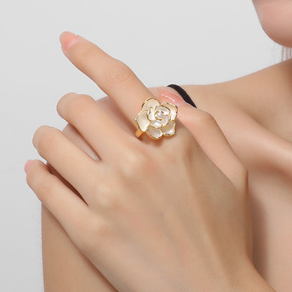 Camellia Pearl Ring