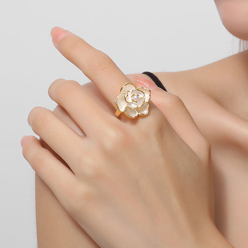 Camellia Pearl Ring
