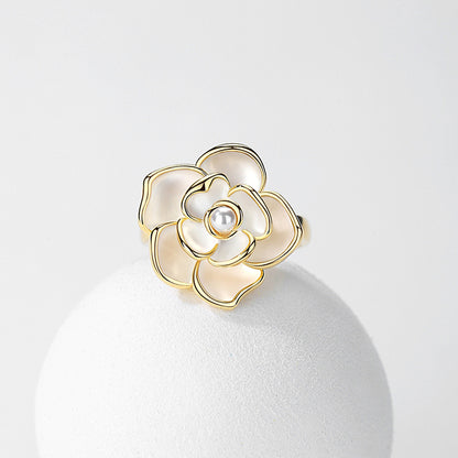 Camellia Pearl Ring