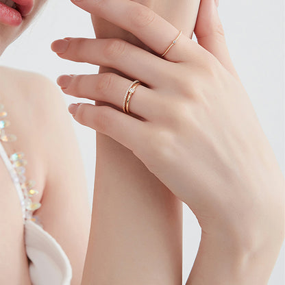 Personality ring stacked tail ring • three-piece set