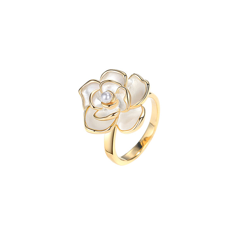 Camellia Pearl Ring
