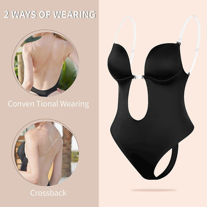 Plunge Backless Body Shaper Bra