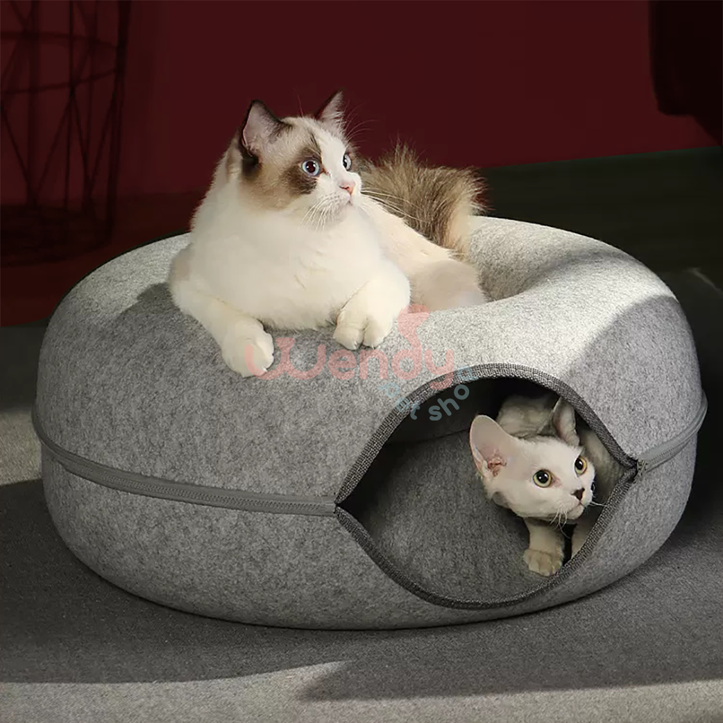 "Hide-and-seek" Wendy Cat Tunnel Bed