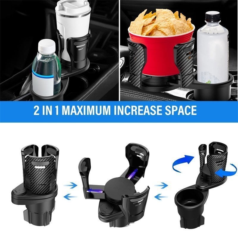 Dual Cup Holder Expander for Car, 2-in-1 Multifunction Car Drink Expander Adapter (🔥Buy 2 get Free Shipping🔥)