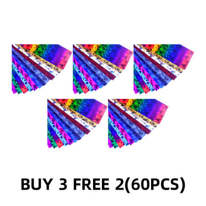 Reflective Mosaic Nail Art Transfer Foils (Set of 12)