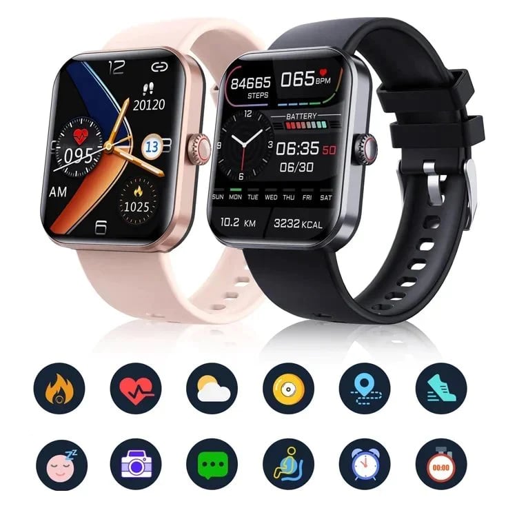 [All day monitoring of heart rate and blood pressure] Bluetooth fashion smartwatch(Buy 2 free shipping)