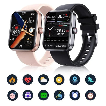 [All day monitoring of heart rate and blood pressure] Bluetooth fashion smartwatch(Buy 2 free shipping)