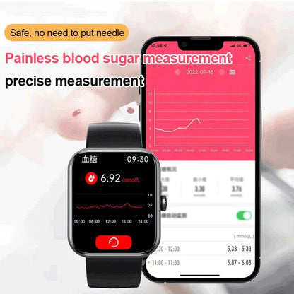 [All day monitoring of heart rate and blood pressure] Bluetooth fashion smartwatch(Buy 2 free shipping)