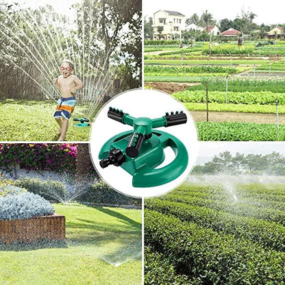 3 Arm 360° Rotating Water Sprinkler for Garden