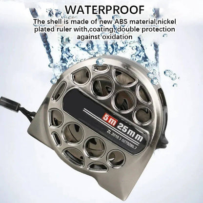 Stainless steel telescopic tape measure with corrosion protection
