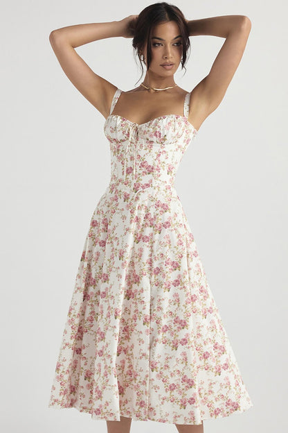 🌷 PRINT BUSTIER SUNDRESS 🌷