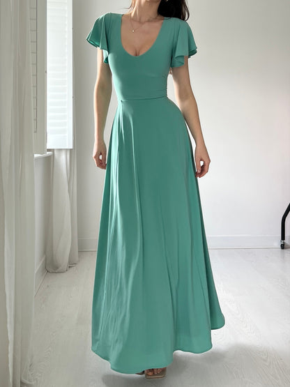 Elegant Reversible Bodycon Dress With Pockets