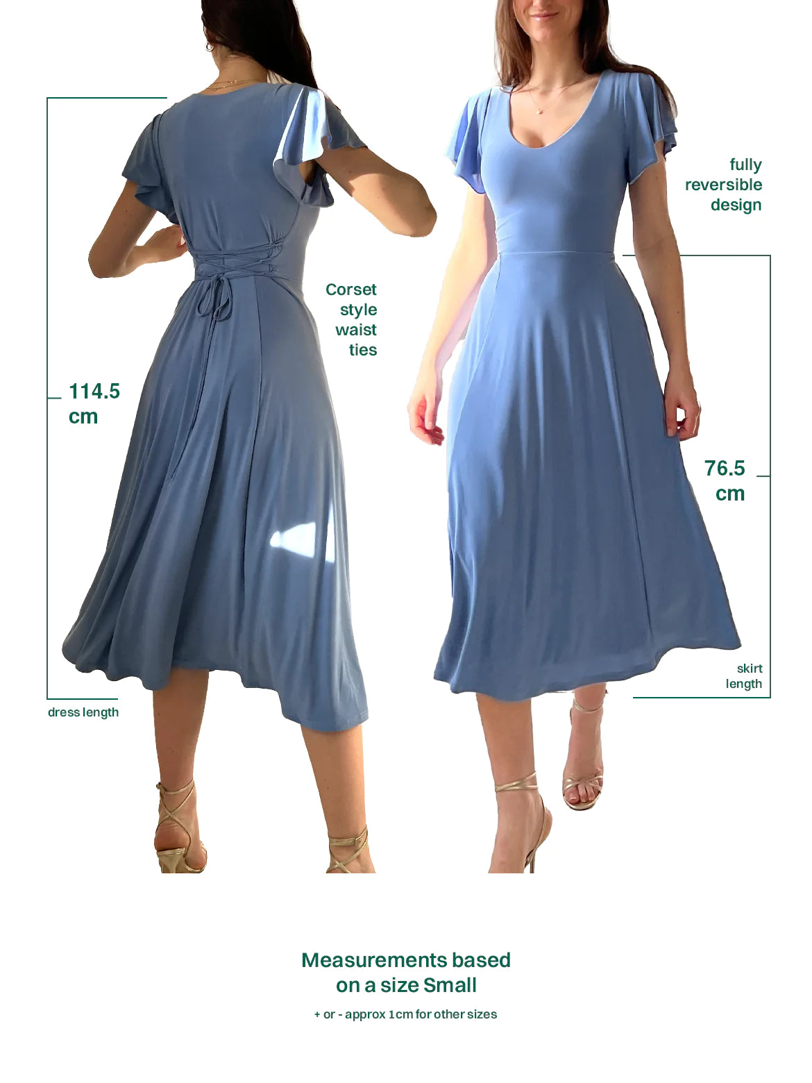 Elegant Reversible Bodycon Dress With Pockets