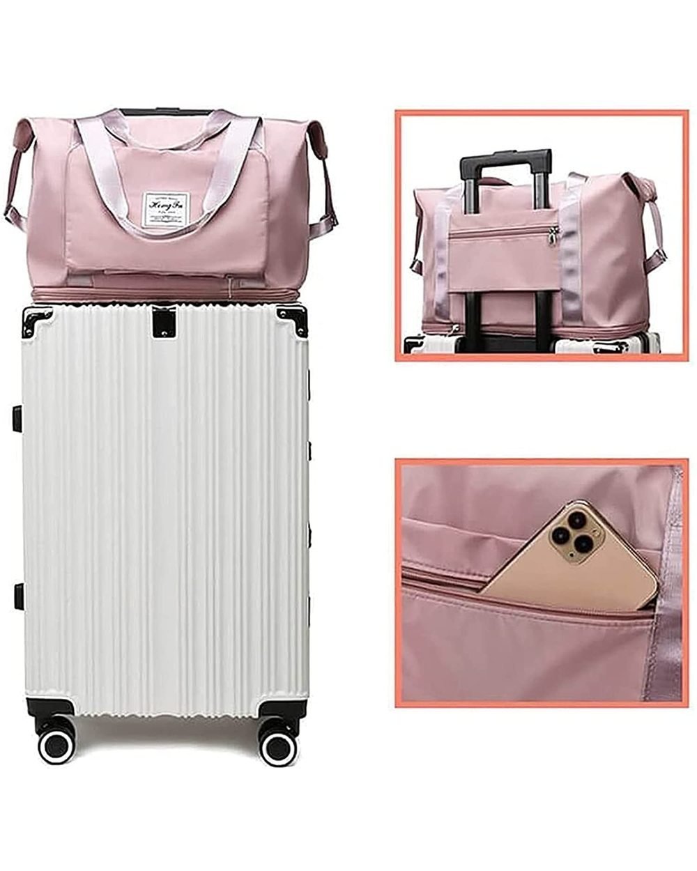 (🔥Hot Sale NOW- SAVE 50% OFF) Collapsible Waterproof Large Capacity Travel Handbag (BUY 2 GET FREE SHIPPING)