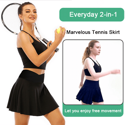 🏸Fashion Women’s Quick-Dry Tennis Pant-Skirts with Pockets🏸