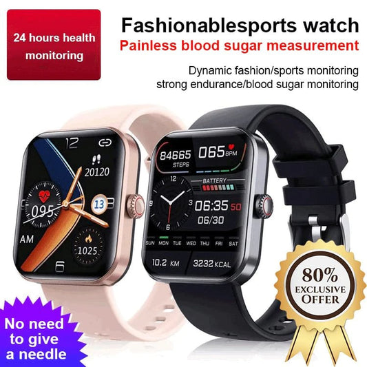 [All day monitoring of heart rate and blood pressure] Bluetooth fashion smartwatch(Buy 2 free shipping)