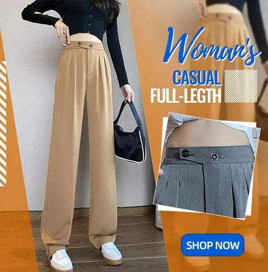 🔥Woman's Casual Full-Length Loose Pants(BUY 2 FREE SHIPPING)