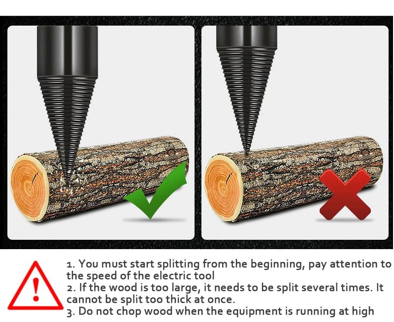 (🎅SALE-49% OFF)🔥🔥Firewood Drill Bit Set (BUY 2 FREE SHIPPING)