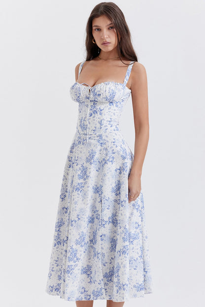 🌷 PRINT BUSTIER SUNDRESS 🌷