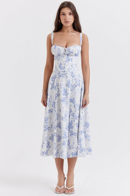 🌷 PRINT BUSTIER SUNDRESS 🌷
