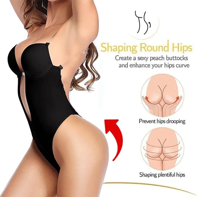 Plunge Backless Body Shaper Bra