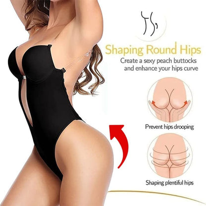 Plunge Backless Body Shaper Bra