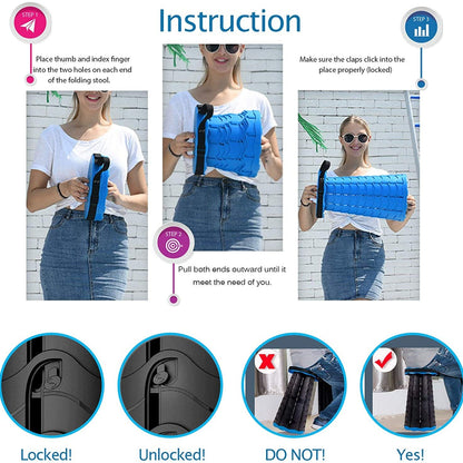 (🎉Mother's Day Hot Sale ) 2023 Upgraded Retractable Folding Stool