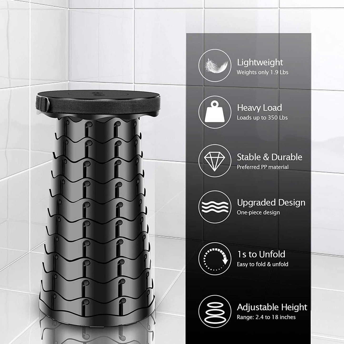 (🎉Mother's Day Hot Sale ) 2023 Upgraded Retractable Folding Stool